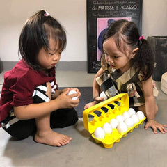 Easter Matching Eggs Connect Eggs Parlour Games Toys Gifts for 2 3 Years Old Kids Toddler Baby Girls Boys Shape Color