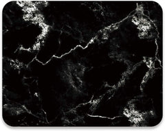 Mouse Pad Medium Mouse Mat Anti-Slip Base for PC Office Working Gaming, Black Marble