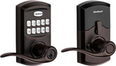 Kwikset 917TNL-11PS Smartcode Keypad Electronic with Tustin Lever Smartkey with 6AL Latch and RCS Strike Venetian Bronze Finish