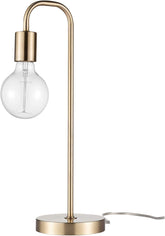 67433 Holden 18" Table Lamp, Matte Brass, Modern, Night Stand, Bedroom Décor, Living Room, Bedside Light