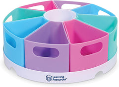 Create-A-Space Storage Center, Pastel | Rotating Caddy Organizer for Kids, Art Supply Organizers for Markers, Pens and Pencils, Classroom Table Caddy for Teachers