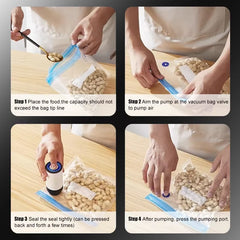 Handheld Vacuum Sealer for Food Storage,Portable Vacuum Sealer,Avoid Cross Contamination of Food+ 50 Vacuum Seal Bags