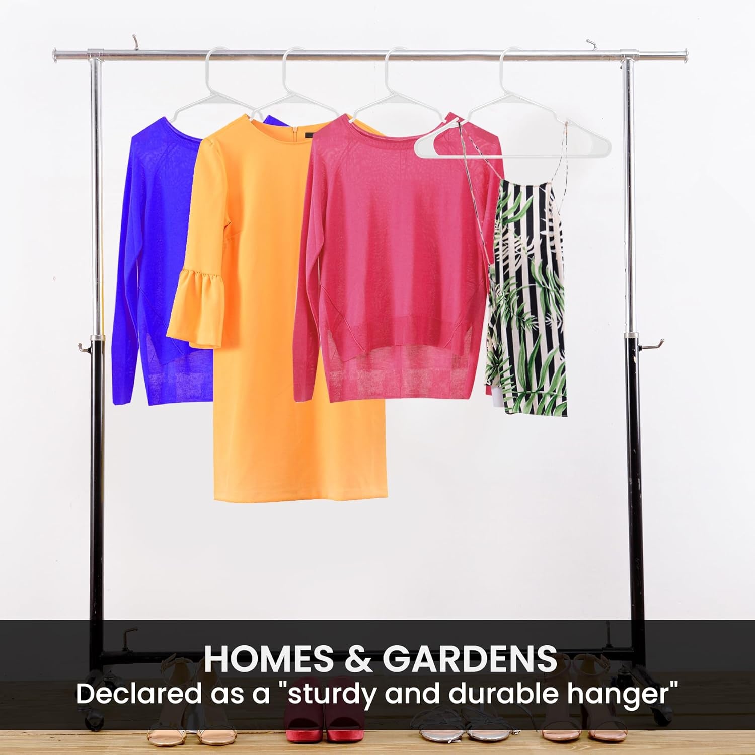 - Plastic Hangers 50 Pack - Perfect Space Saving Clothes Hanger - Durable and Strong Closet Organizers and Storage Makes It Ideal Dorm Room Essentials for Girls or Guys (White)