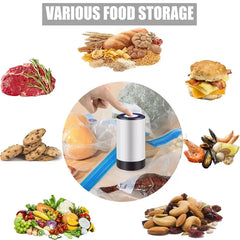 Handheld Vacuum Sealer for Food Storage,Portable Vacuum Sealer,Avoid Cross Contamination of Food+ 50 Vacuum Seal Bags