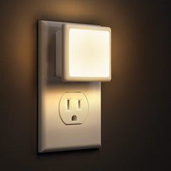 Night Lights Plug into Wall 2-Pack, 0.3W Plug in Night Light, Dusk to Dawn, 3000K Soft White, Bright Nightlight Auto-On/Off, for Adults Kids Room Bedroom Bathroom Hallway Kitchen, Non-Dim