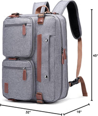 3 in 1 Laptop Bag for Men, 17.3 Inch Work Bags for Men, Laptop Backpack, Briefcases, Messenger Bag, Computer Bags for Laptops for Men Women, Black