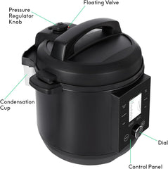 Smart Pressure Cooker with Wifi and Built-In Scale - Easy-To-Use 10-In-1 Multicooker with 500+ Guided Recipes - Rice Cooker, Slow Cooker, Instant Meals for Foodies - 6 Quart - Family Size