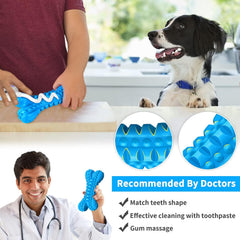 Dog Toys for Aggressive Chewers, Durable Dog Bones Squeaky Chew Toy | Nearly Indestructible Dog Toys for Large, Tough Natural Rubber Puppy Chew for Medium Teeth Cleaning