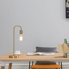 67433 Holden 18" Table Lamp, Matte Brass, Modern, Night Stand, Bedroom Décor, Living Room, Bedside Light
