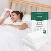Disposable Bed Sheets Fitted Sheet, Disposable Travel Sheets for Travel with Quilt Cover and Pillowcase, Disposable Bedding Travel Bedding Disposable Sheets for Hotel Hospital 4 PCS