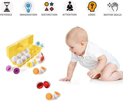 Easter Matching Eggs Connect Eggs Parlour Games Toys Gifts for 2 3 Years Old Kids Toddler Baby Girls Boys Shape Color