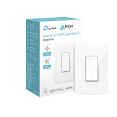 Light Switch HS200, Single Pole, Needs Neutral Wire, 2.4Ghz Wi-Fi Light Switch Works with Alexa and Google Home, UL Certified, No Hub Required , White, HS200
