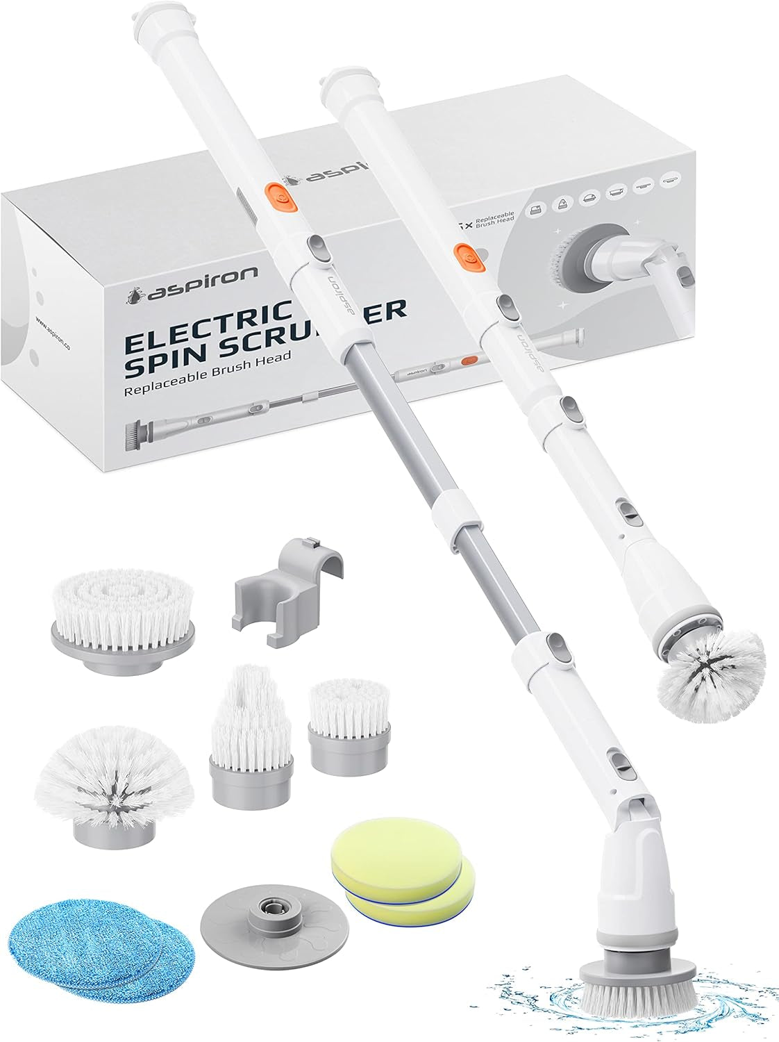 Electric Spin Scrubber, Cordless Electric Scrubber & Stardrops - the Pink Stuff - the Miracle All Purpose Cleaning Paste