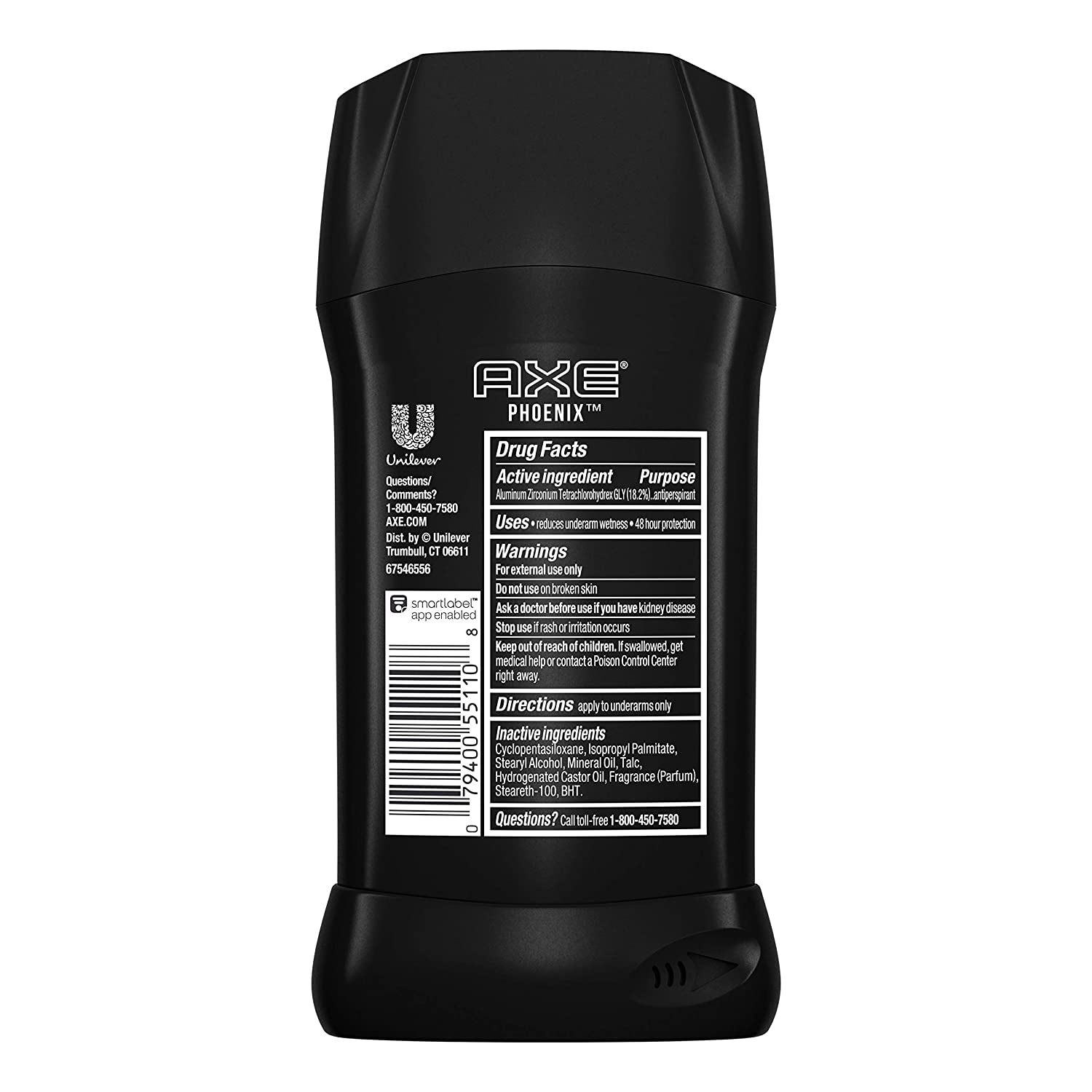 AXE Antiperspirant Phoenix 4PK 48H Sweat & Odor Protection 4 Pack 2.7 Oz | for Nights Out, Helps Stay Fresh & Confident, with 48H Protection, Mint & Rosemary Scent