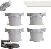 New Lock Sheet Holders Set Heavy Duty Sheet Holders for All Mattress Sizes, Gray (Set of 4 Corner Straps) (Grey)