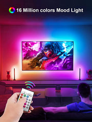 LED Lights for TV, 16.4Ft LED Lights for 45-75 Inch Tvs, RGB TV Backlight Behind, Music Sync Bluetooth APP & Remote Control Strip Lights USB Powered for Bedroom/Gaming