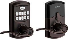 Kwikset 917TNL-11PS Smartcode Keypad Electronic with Tustin Lever Smartkey with 6AL Latch and RCS Strike Venetian Bronze Finish