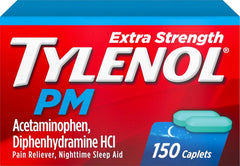 Tylenol PM Extra Strength Caplets, 500 Mg Acetaminophen, 150 Ct