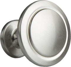 Satin Nickel Kitchen Cabinet Knobs, round Drawer Handles, 1 1/4 Inch | Beveled Edge, 25 Pack, for Cabinets, Dressers & Drawers, Kitchen Cabinet Hardware